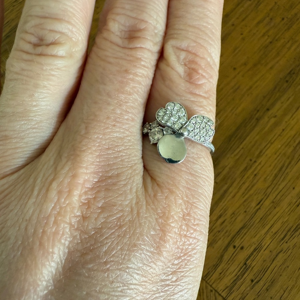 Tiffany and co. Paper flower diamond and platinum ring